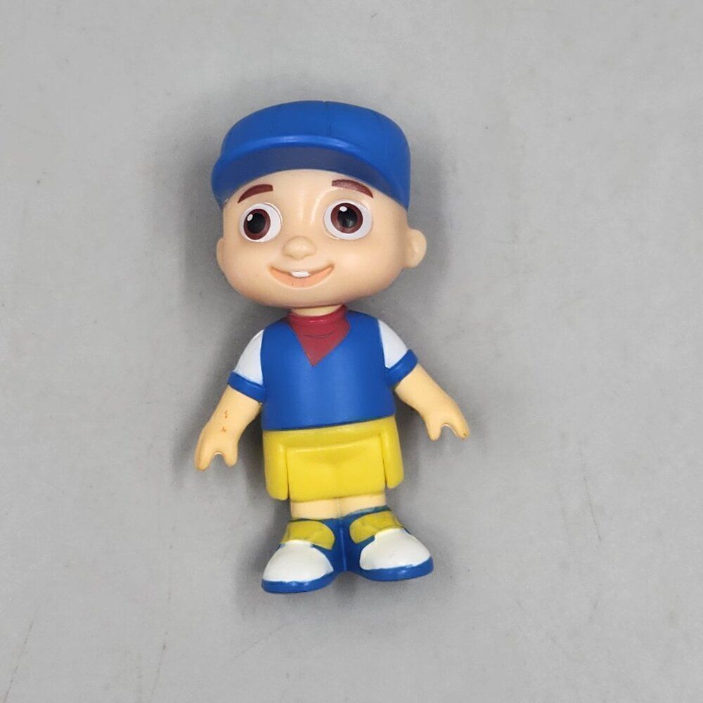 CoComelon Musical Alphabet Train Conductor JJ Figure, 2.5" Jazwares EUC